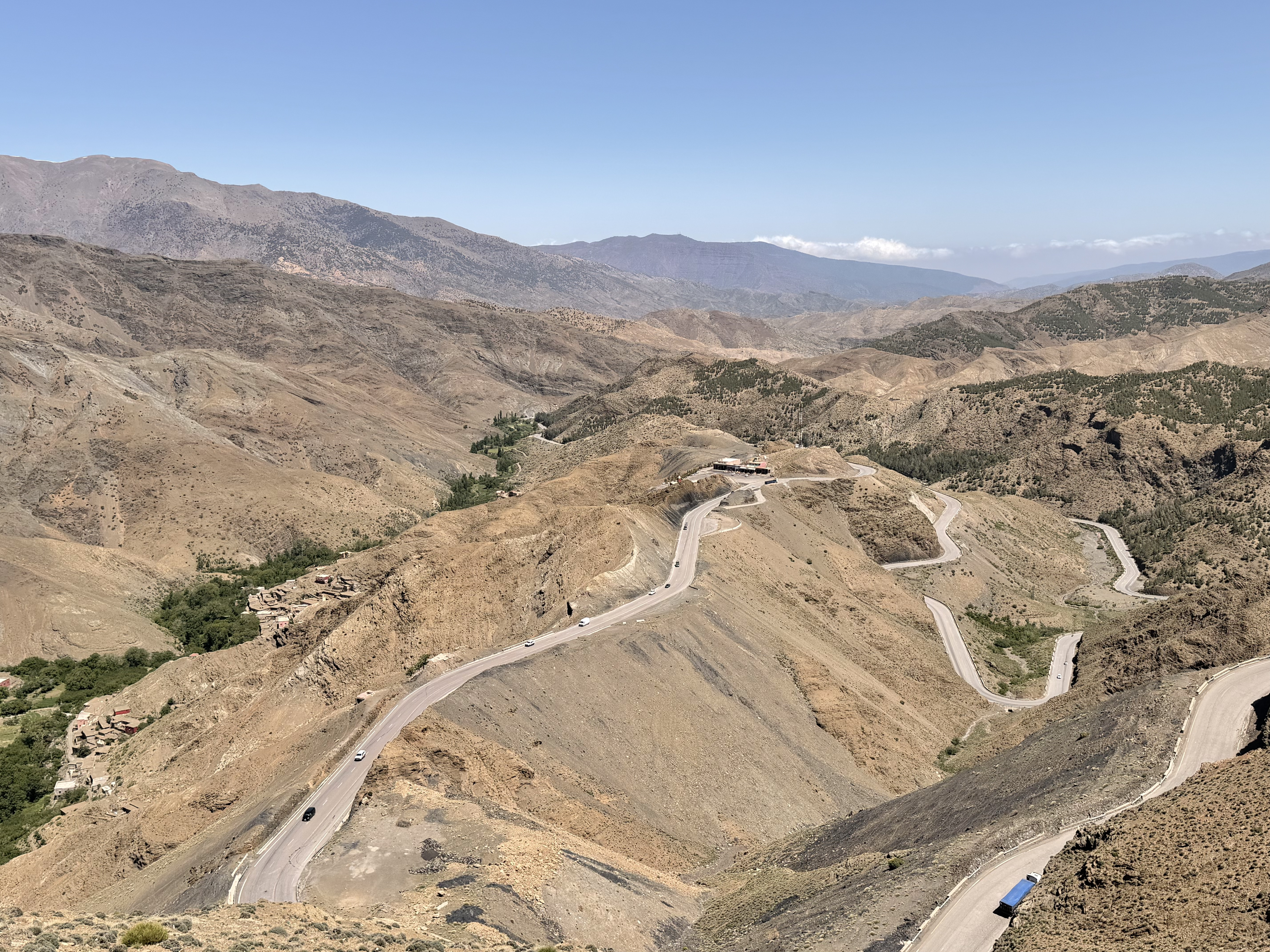 le col de montagne Tizi n'Tichka dans le Haut Atlas au Maroc